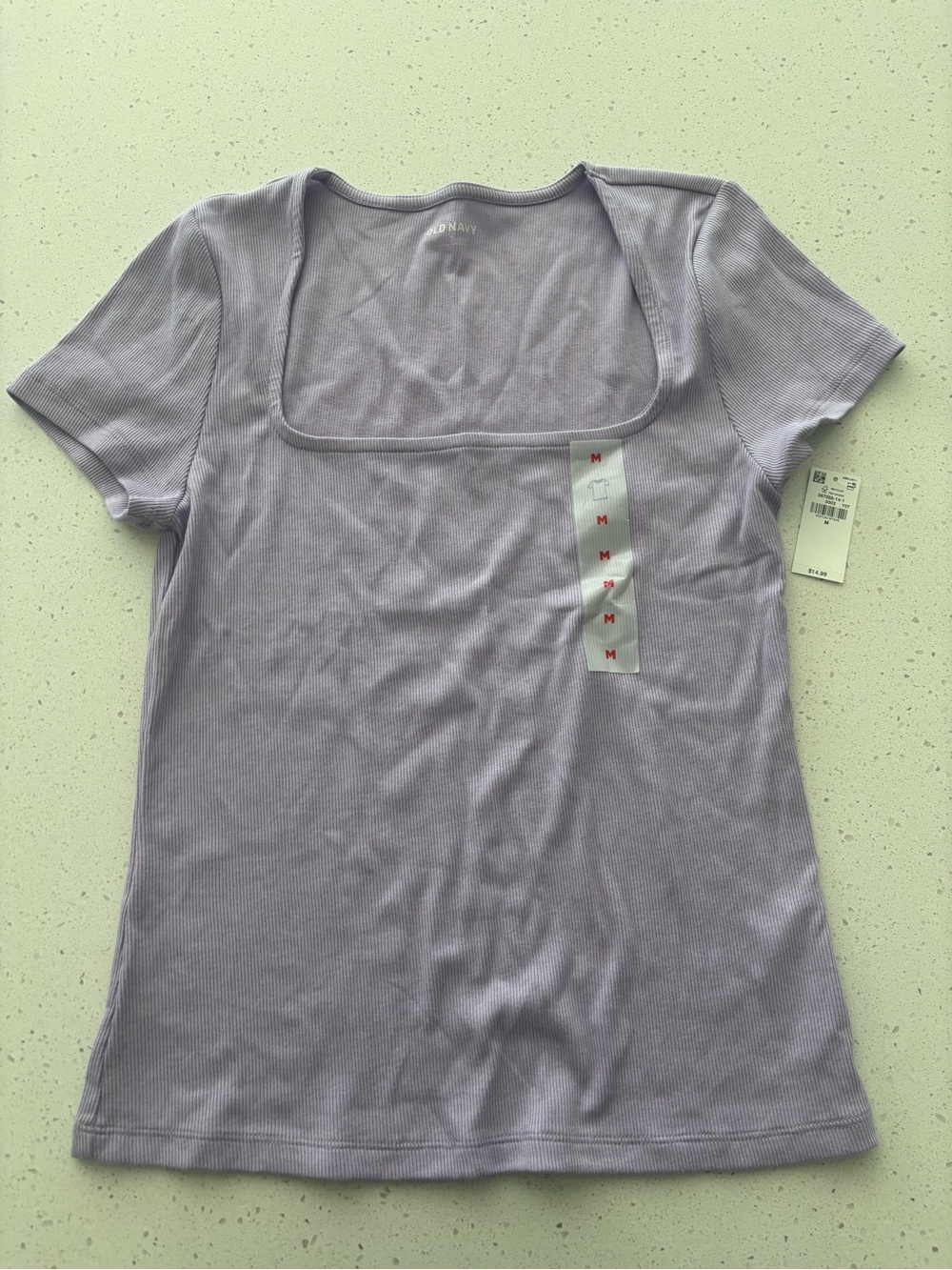 Old Navy Fitted Square-Neck Ribbed T-Shirt